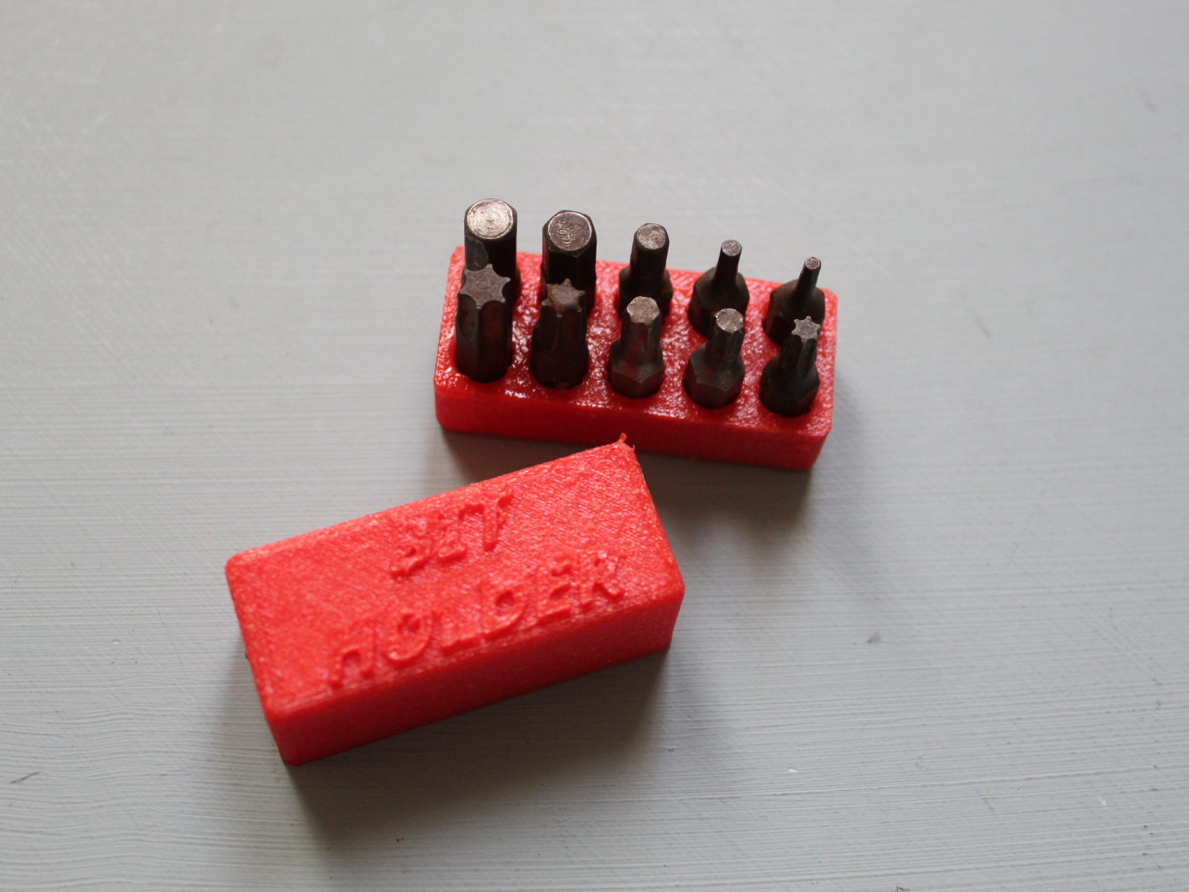 Flexible TPU 1/4" Bit Holder Screwdriver Organizer