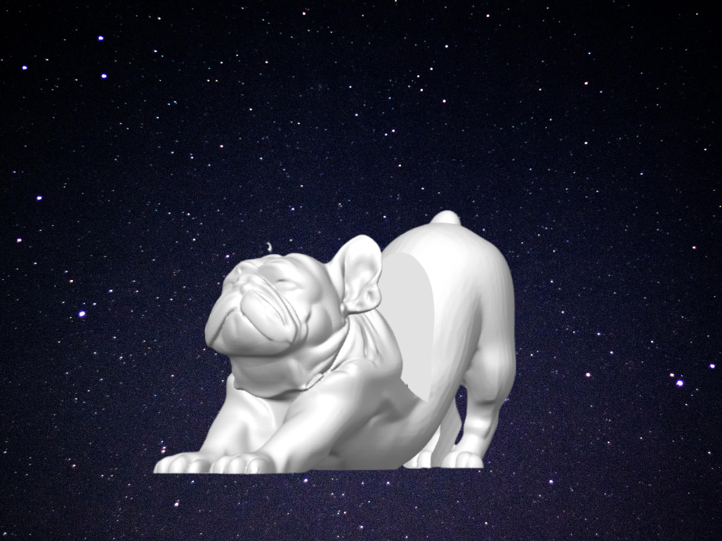 Downward Frenchie Phone Stand