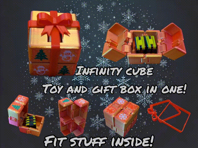 Christmas Infinity Cube Gift Box In one