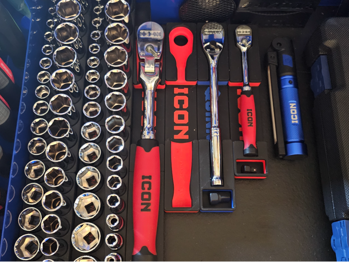 Icon G1 3/8 Ratchet Comfort Grip Gridfinity