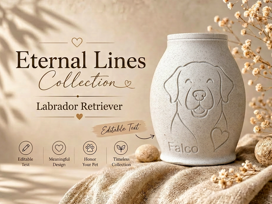 Eternal Lines Urn – Labrador Retriever
