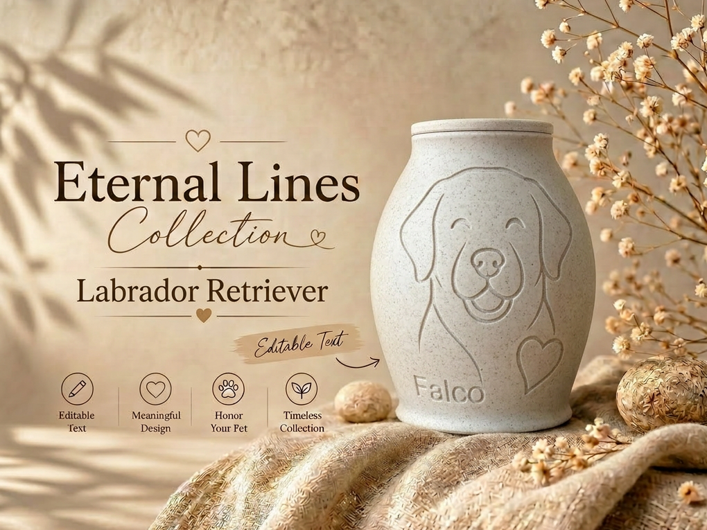 Eternal Lines Urn – Labrador Retriever