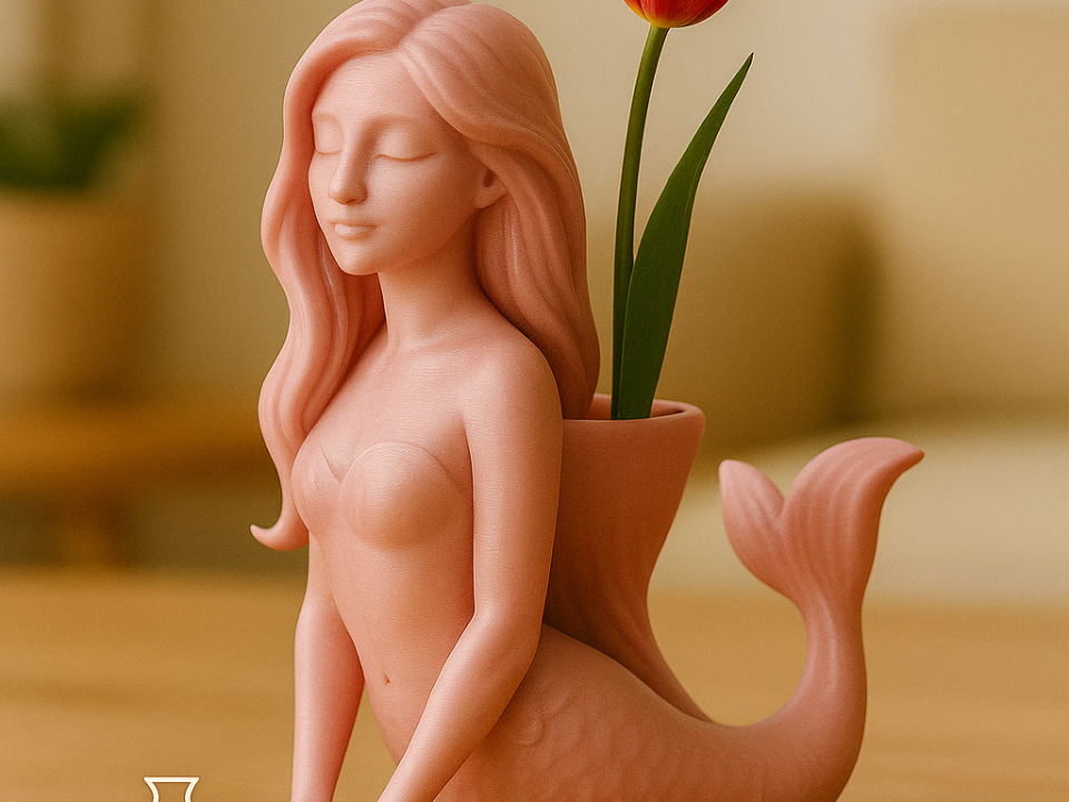Mermaid Planter – Whimsical Ocean-Inspired Decor