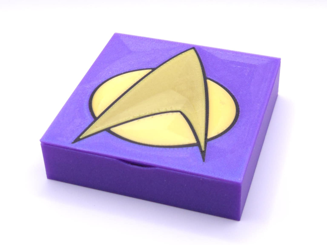 Star Trek TNG Communicator & Rank Pin Box