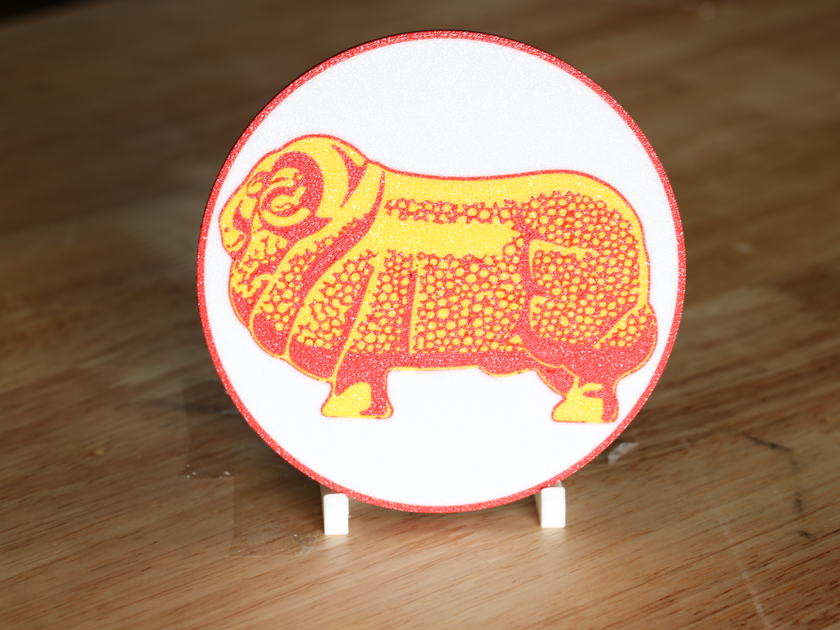 Golden Fleece Oil Logo Retro 100mm Round Coaster