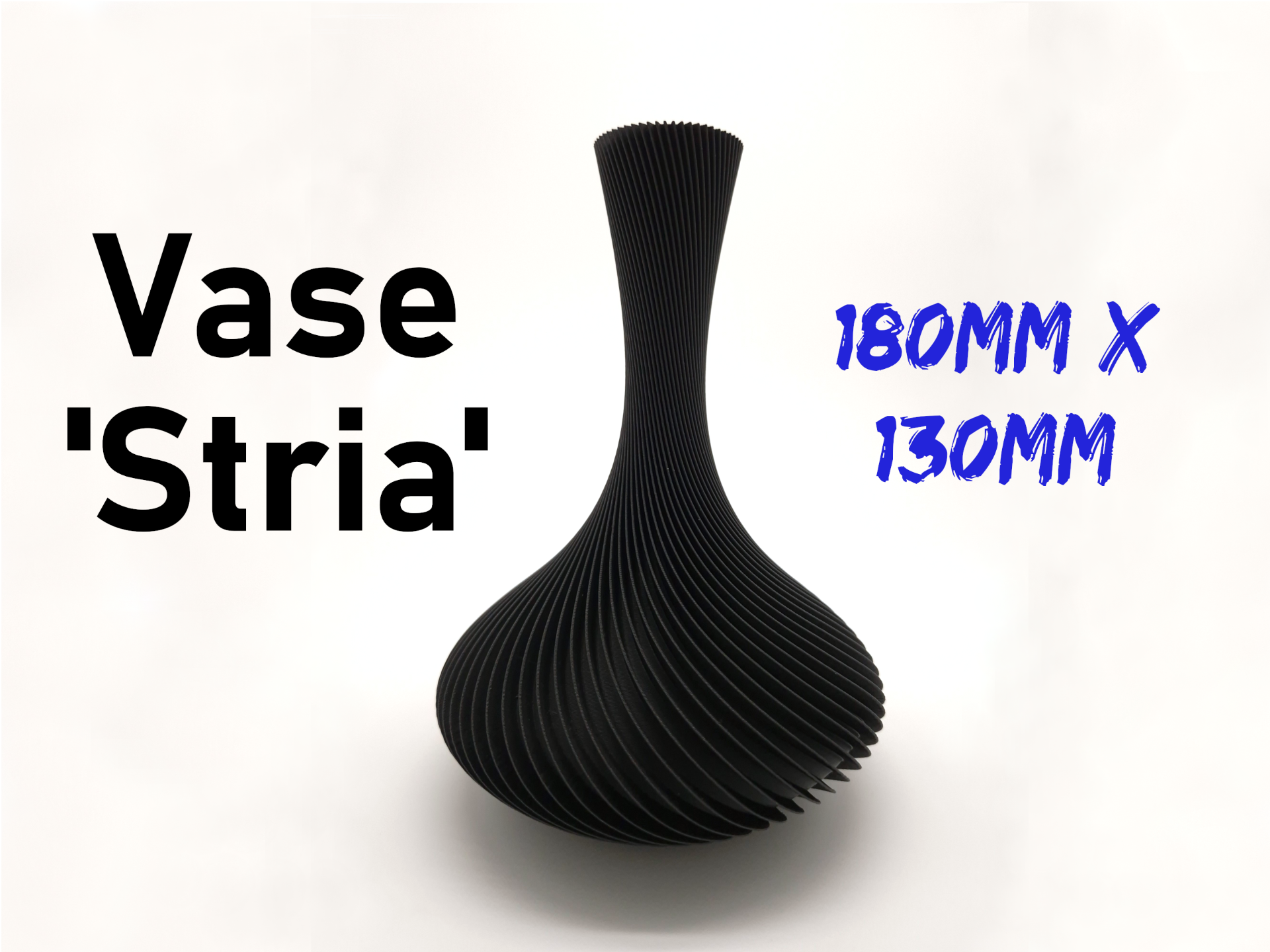 Spiralvase für Trockenblumen | 180mm x 130mm