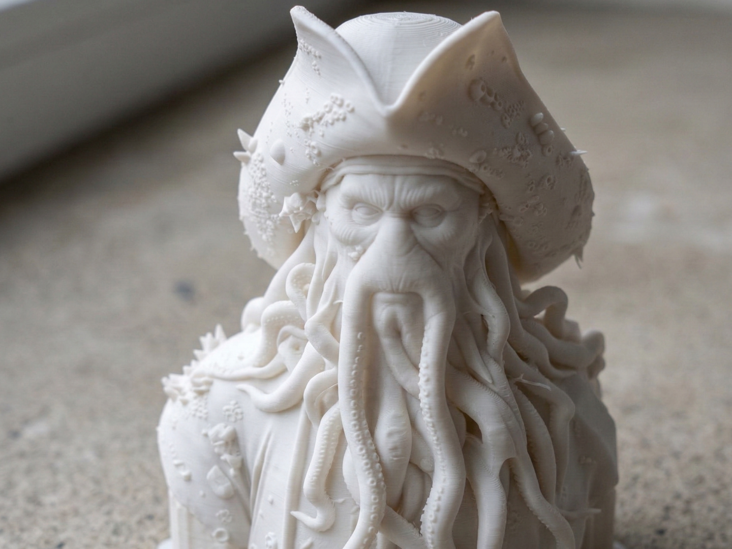 Davy Jones Pirates Bust 3D Print Model 258
