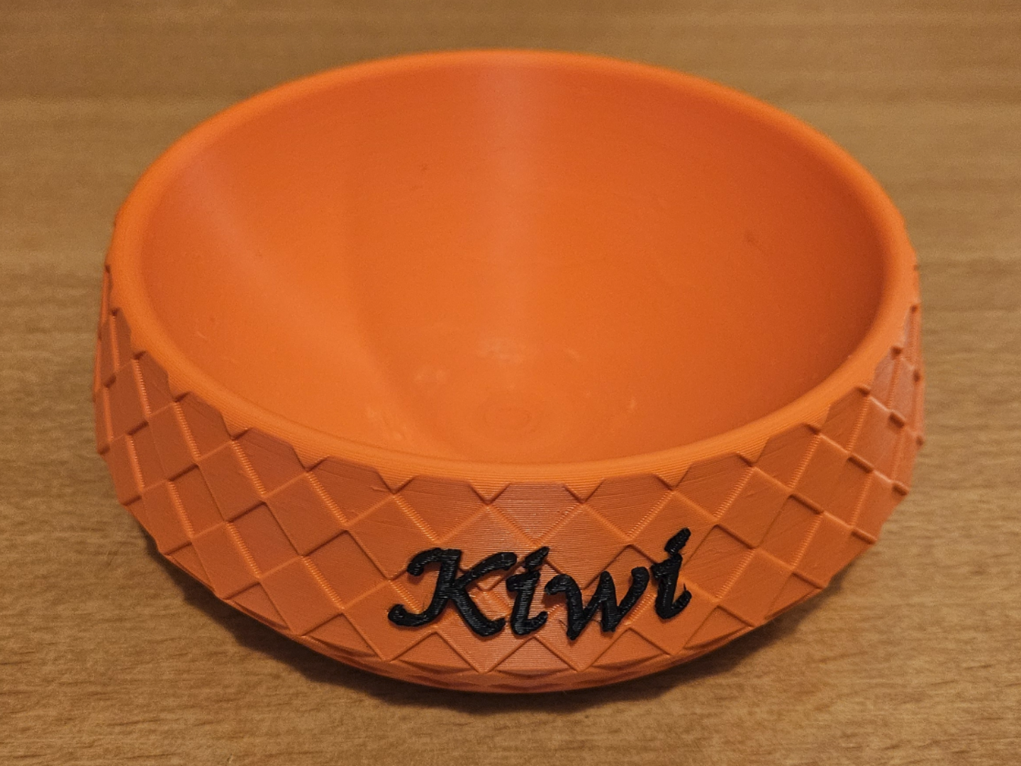 Food bowl with pattern (with two name fields)