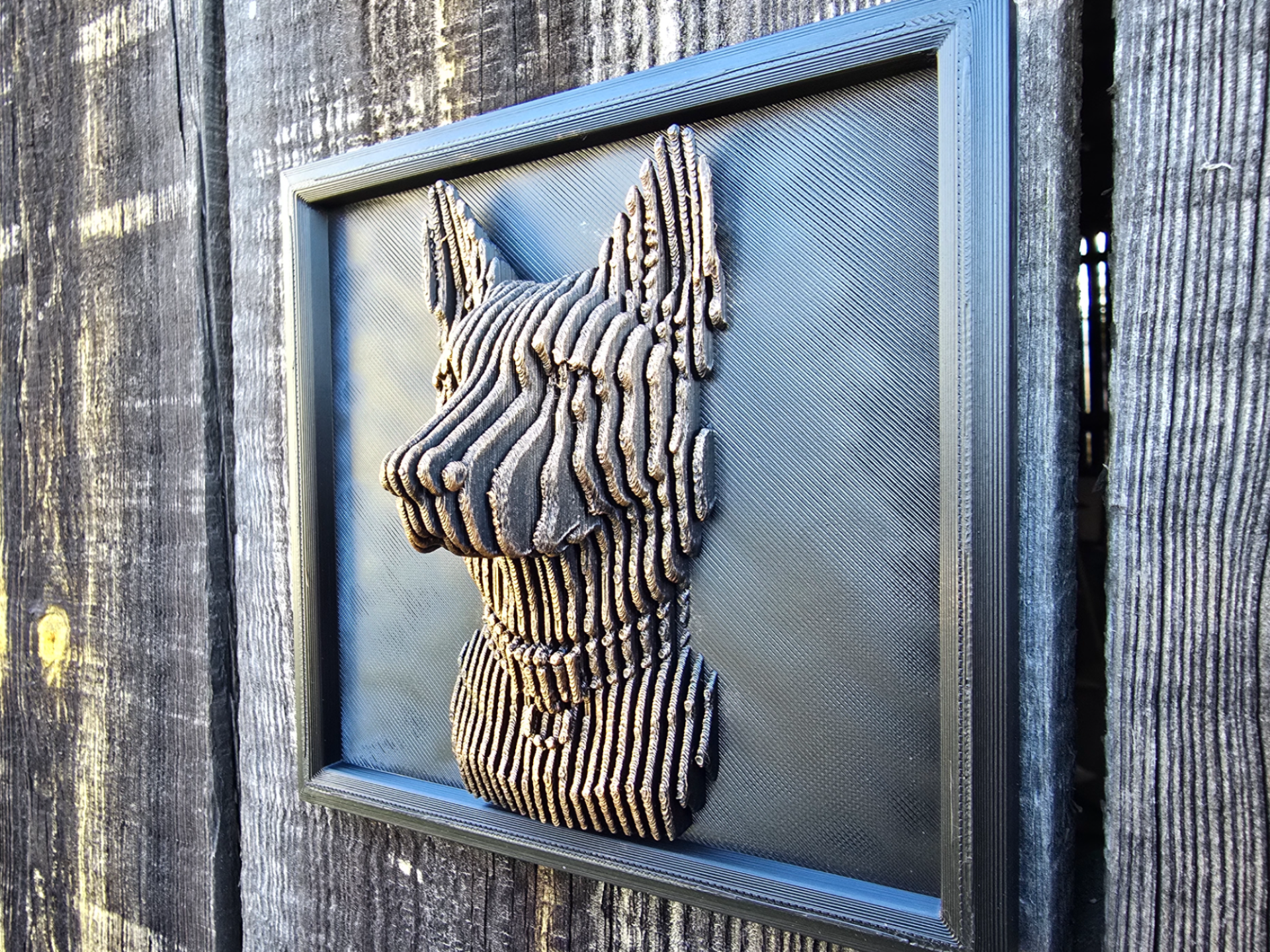 SLICED GERMAN SHEPHERD  wall art