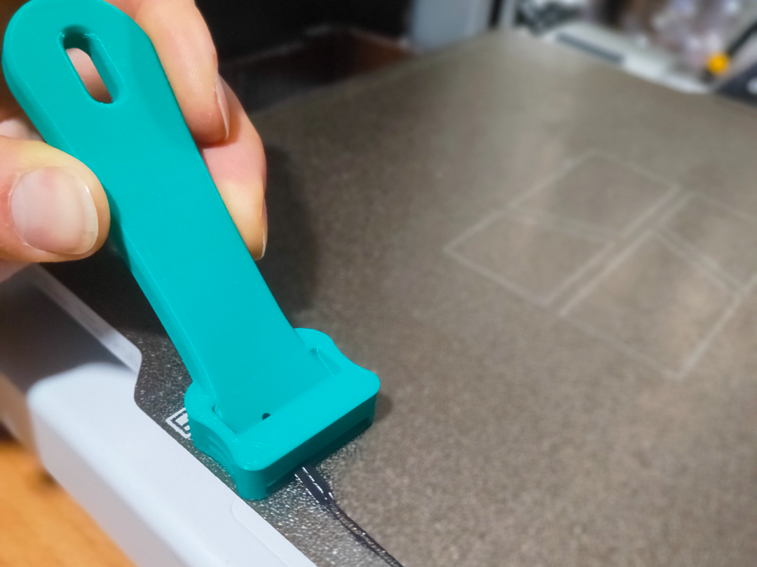 herramienta para despegar las impresiones purgas