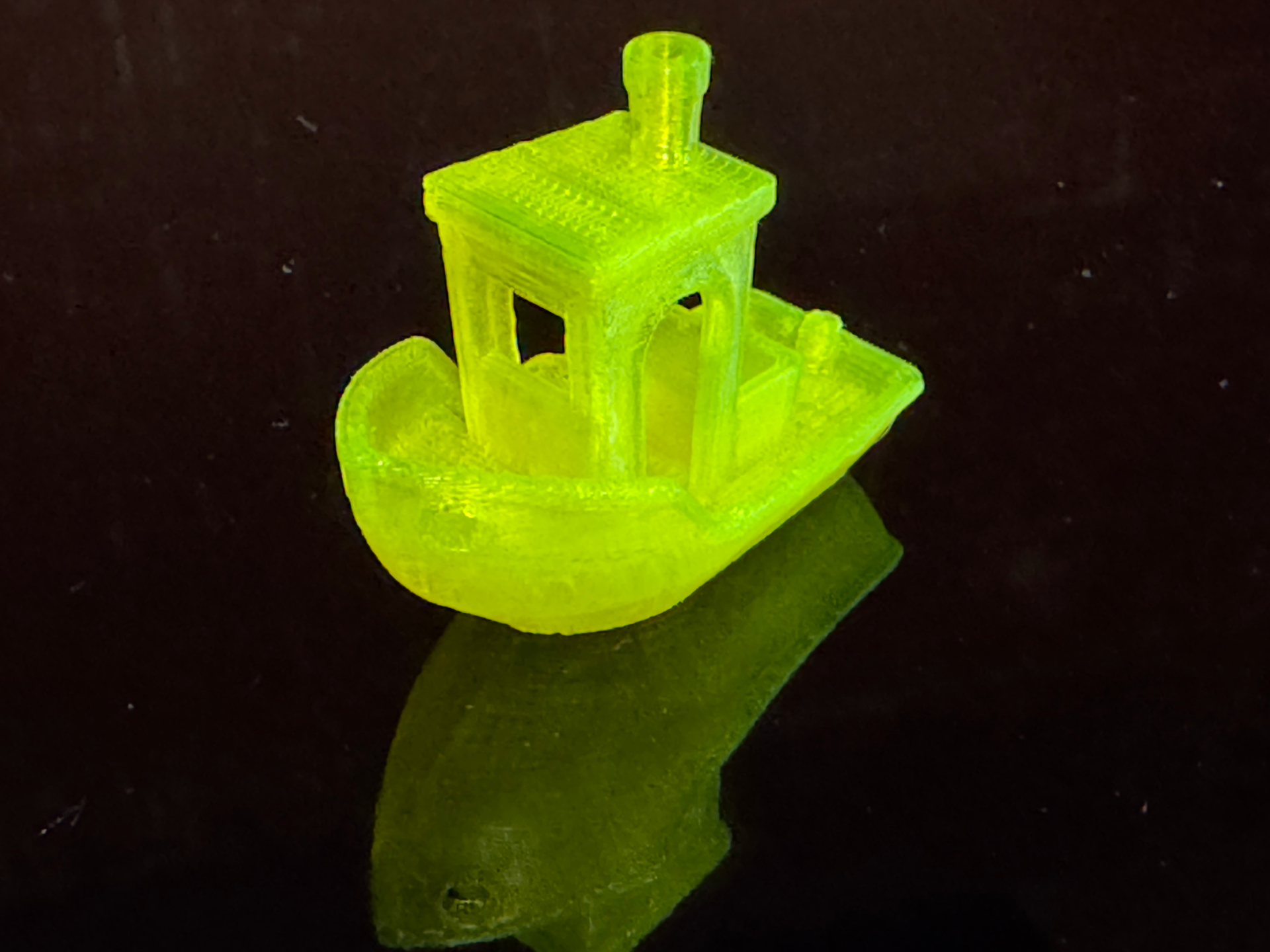 Original Benchy test for 3D Jake EcoPLA NeonYellow