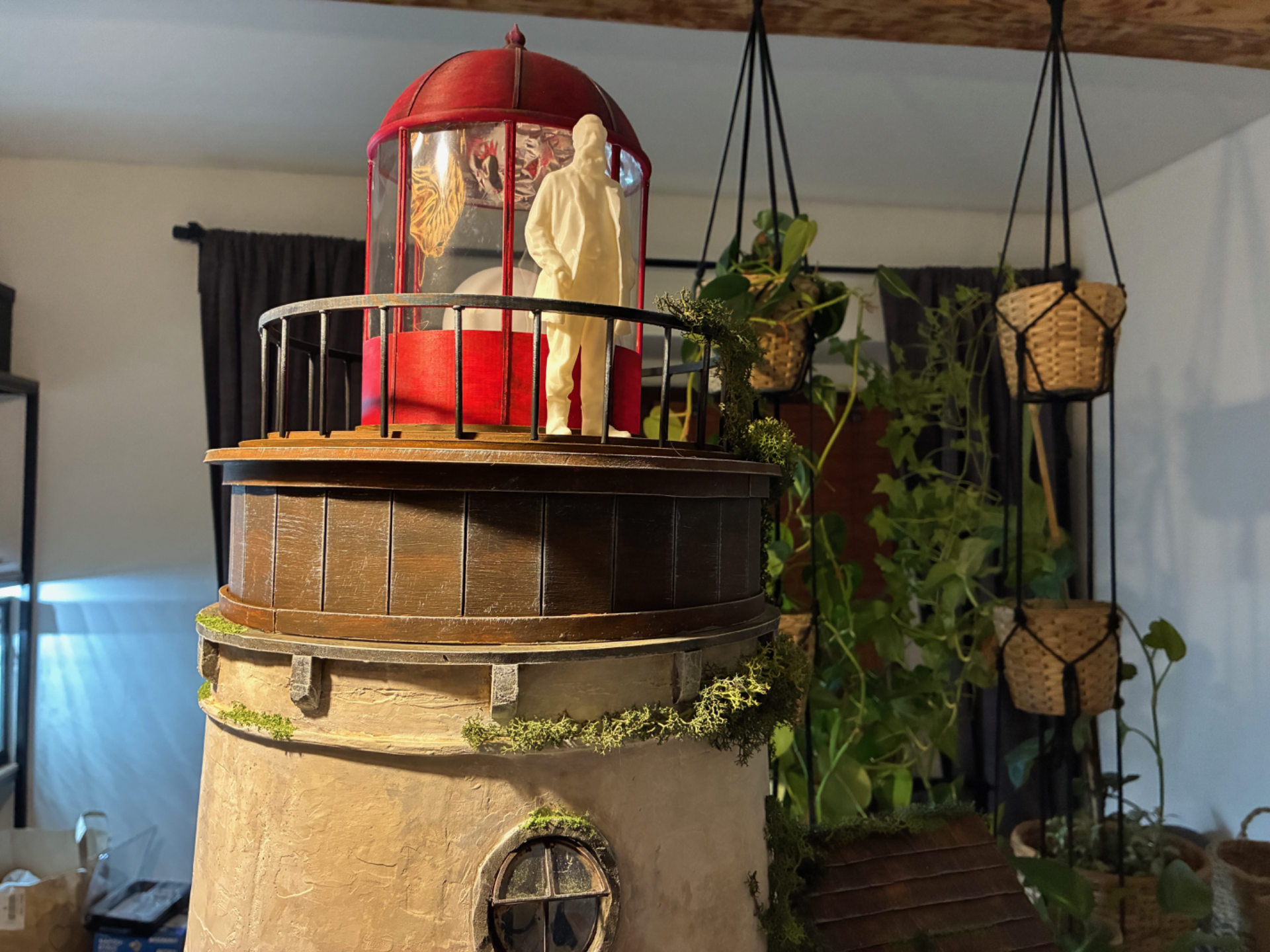 Miniature "Lighthouse keeper" Old Man for Diorama