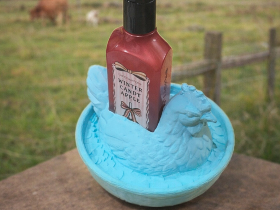 BBW Bath Body Works GEL Soap Nested Hen Vintage