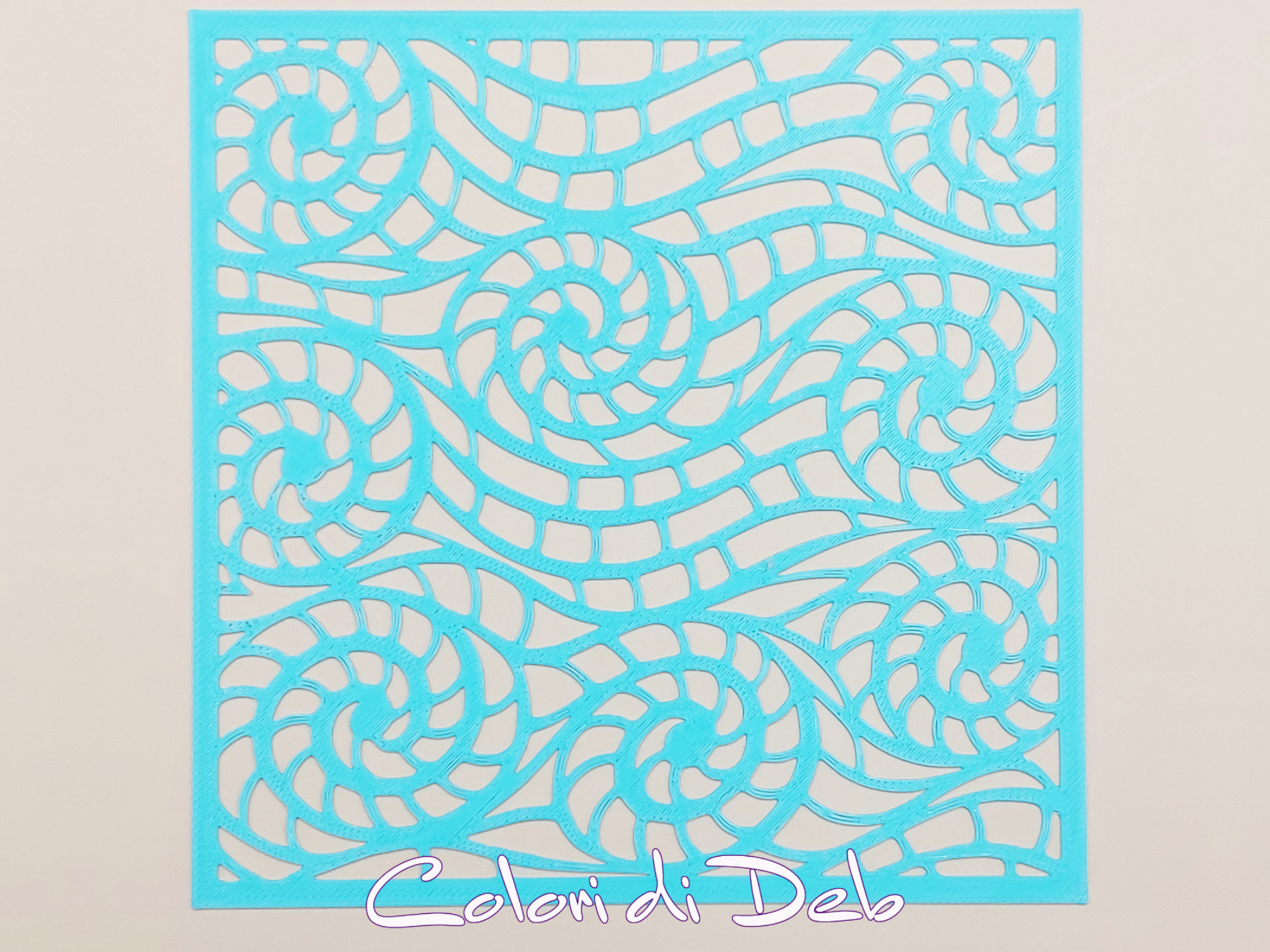 Stencil spirali