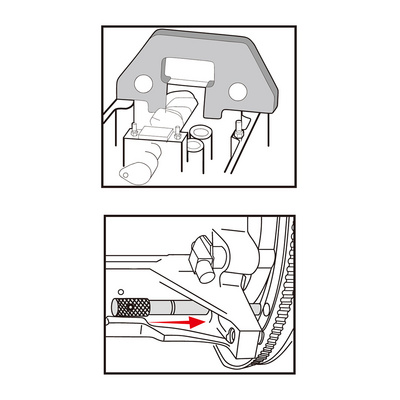 Camshaft locking tool BMW M43TU engine