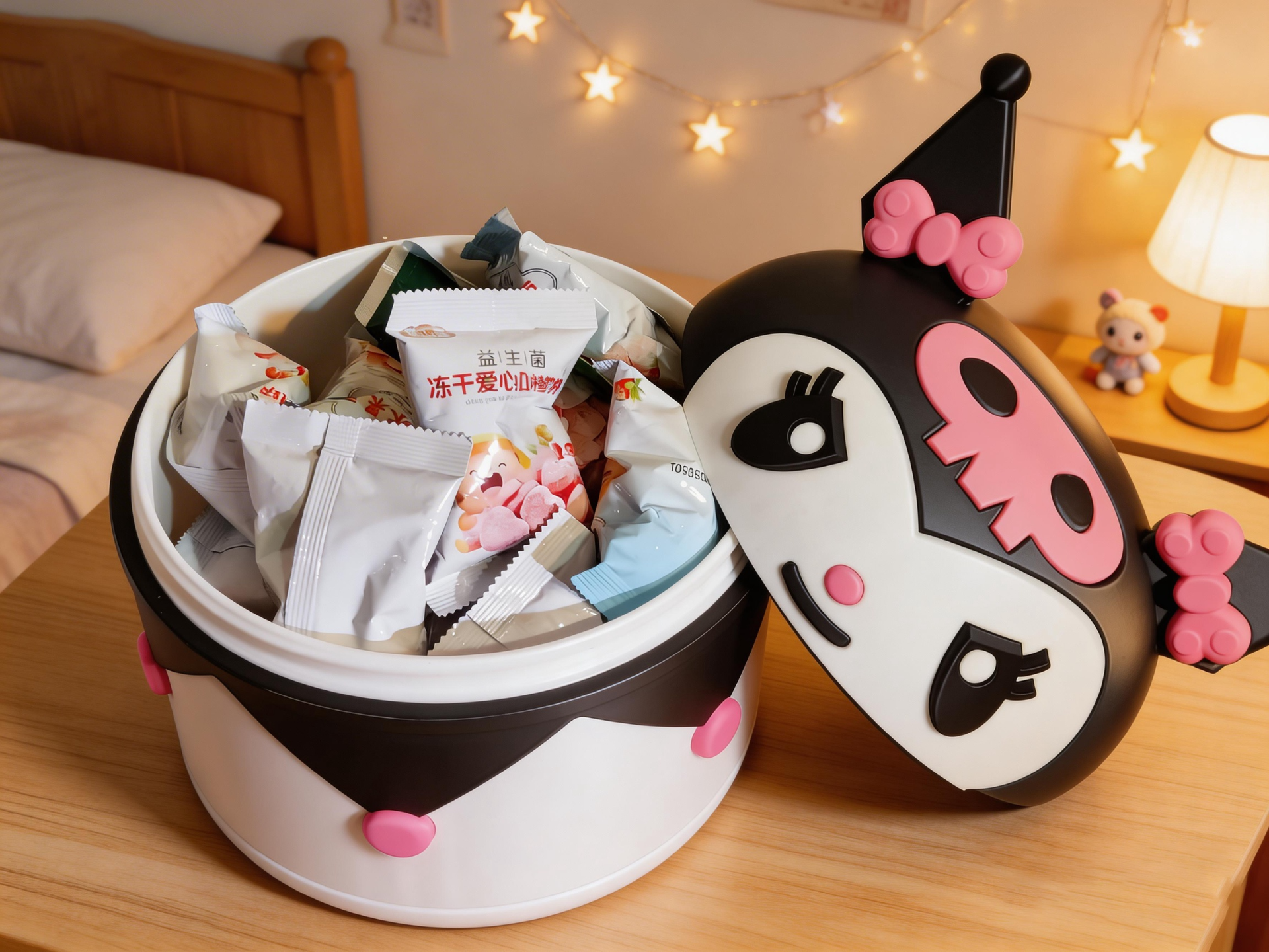 三丽鸥酷洛米HelloKitty大耳狗储物罐子桶巨能装全分件