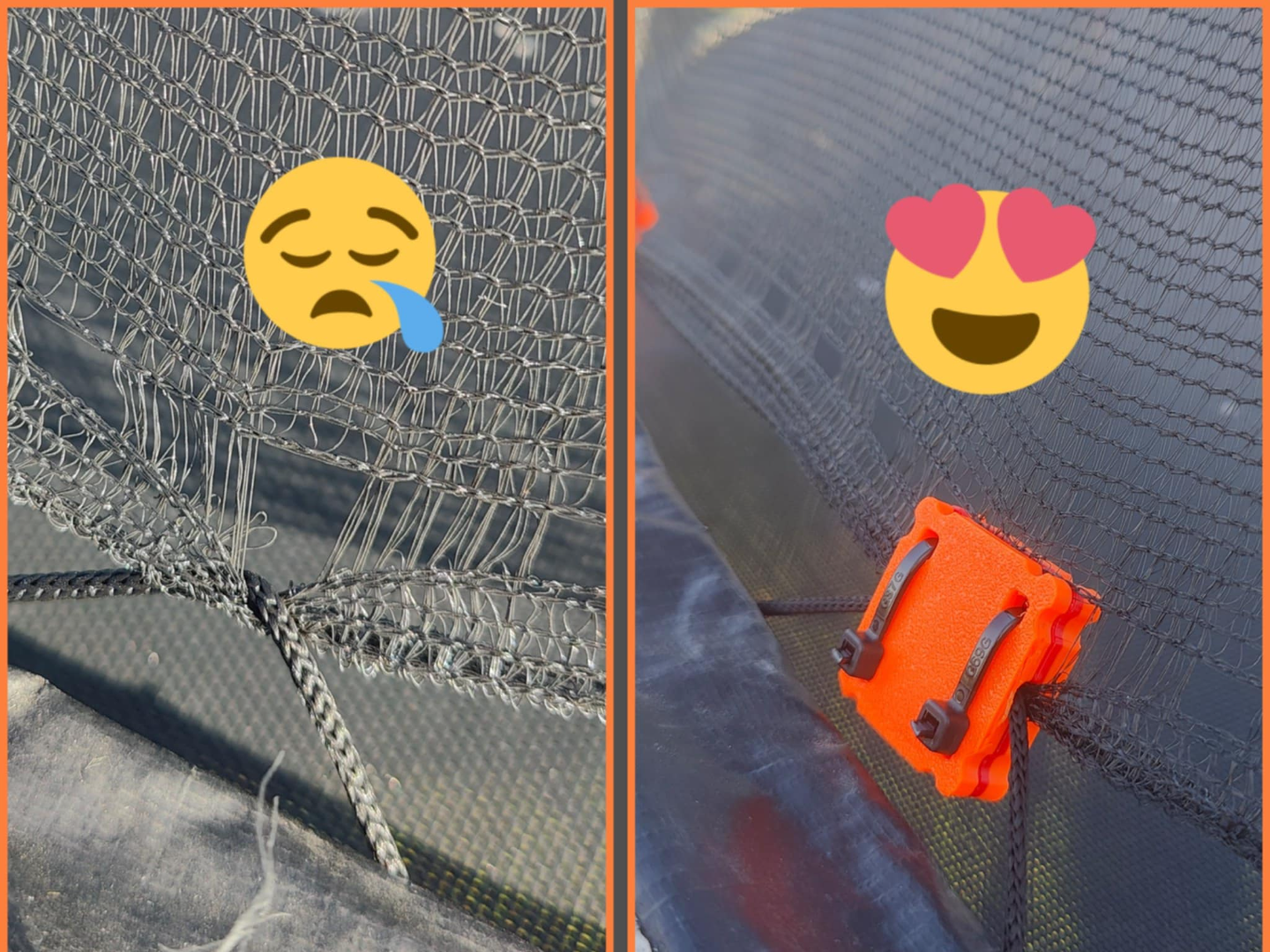 Trampoline net Clamp - Net clamp - Web reinforcer