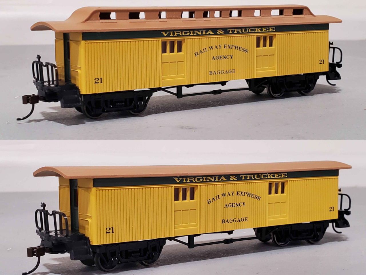Bachmann HO Scale Old Time Passenger Car Alt Roofs