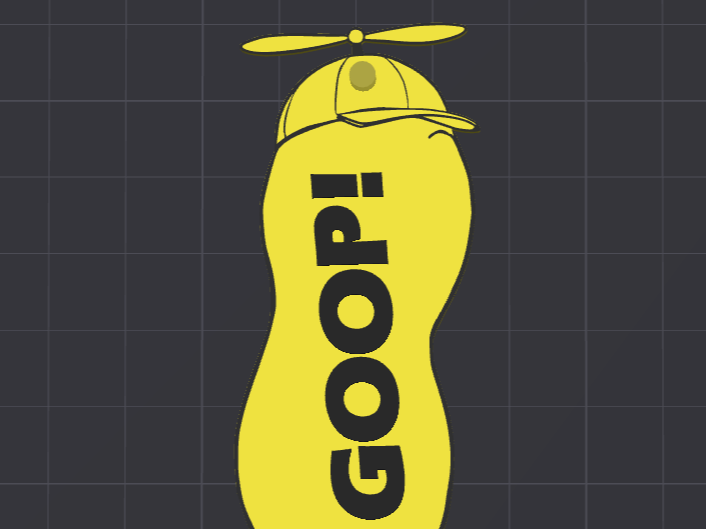The Burnt Peanut Keychain / Hanger Goop!