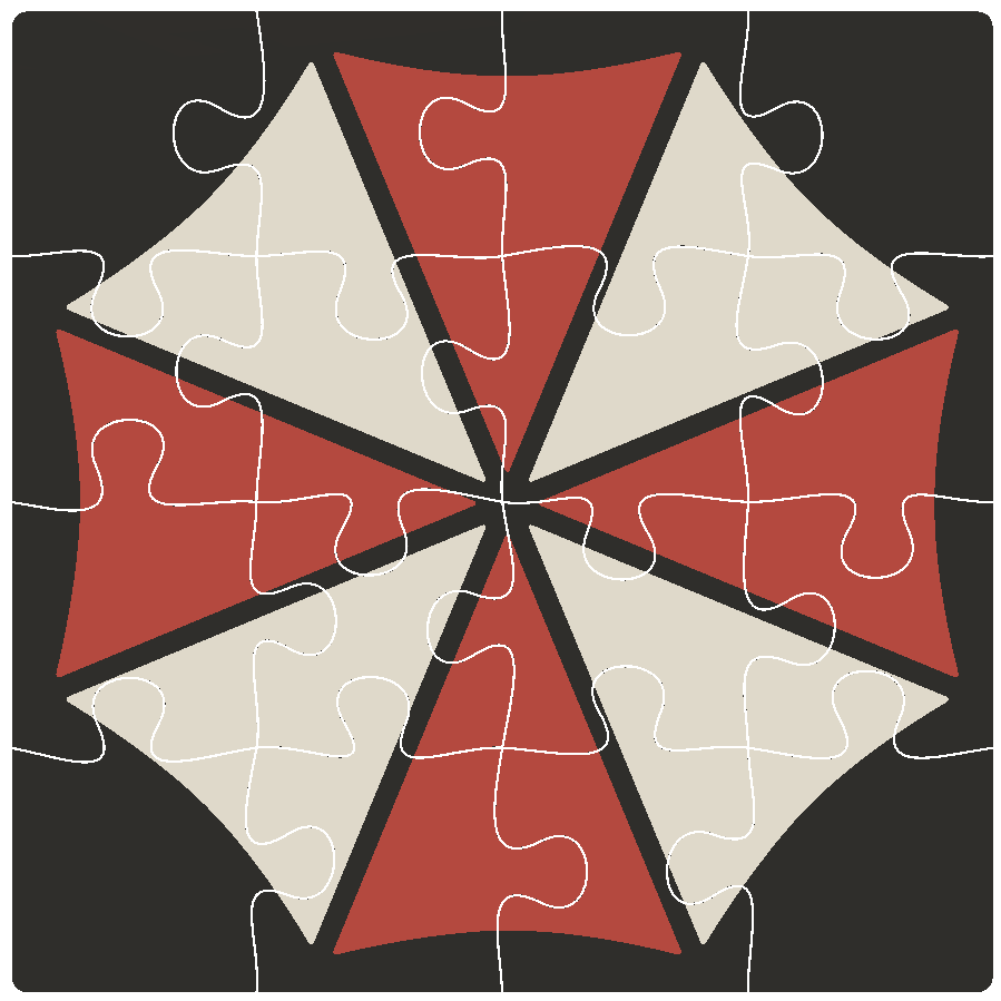 Umbrella Logo 4x4 120mm Puzzle