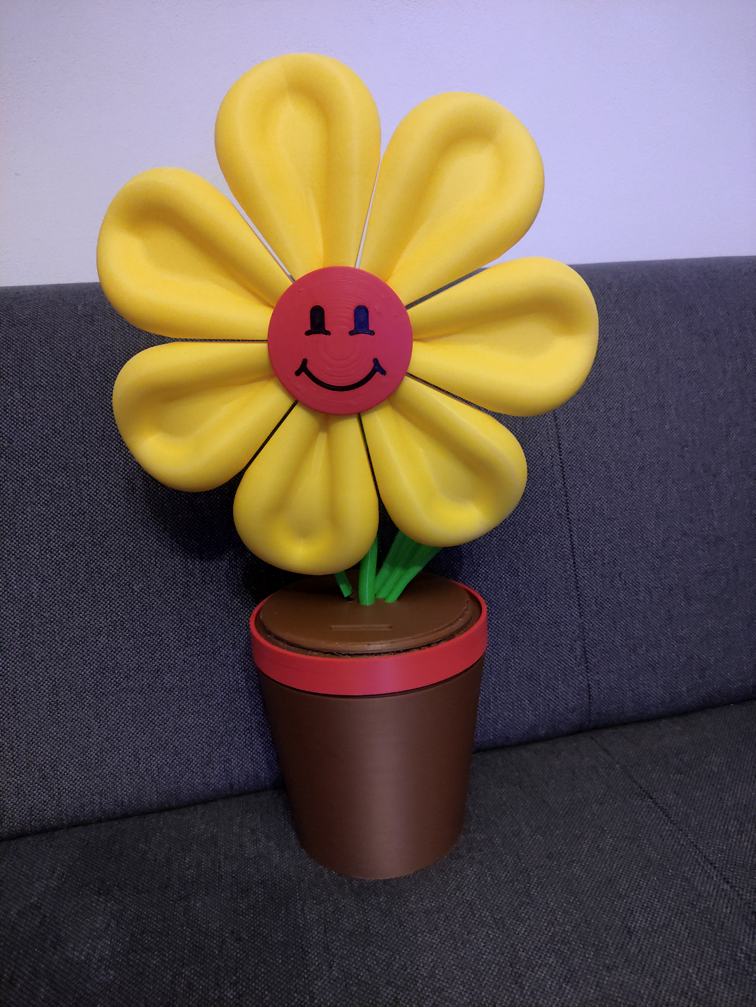 Flower moneybox