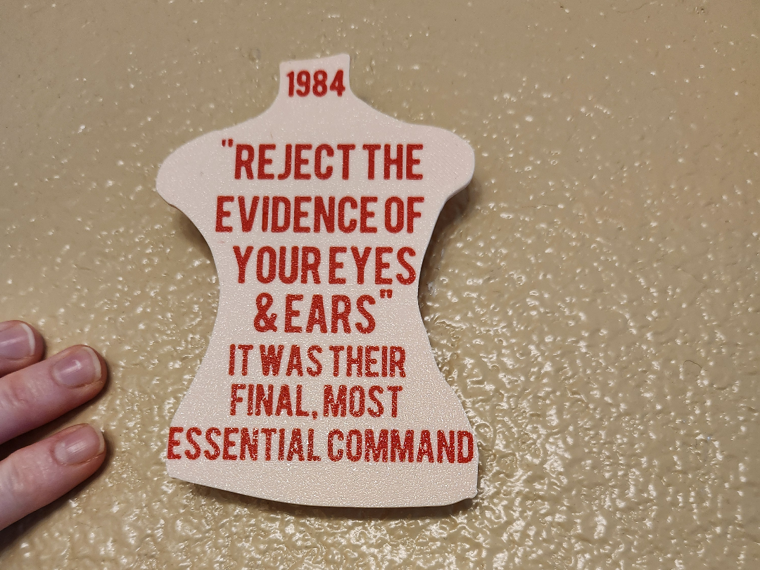 1984 Quote Wall Hanging