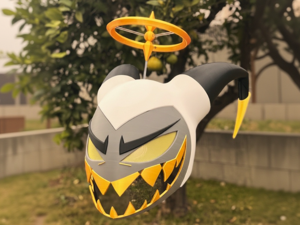 Adam's Exorcist Commander helmet From Hazbin Hotel