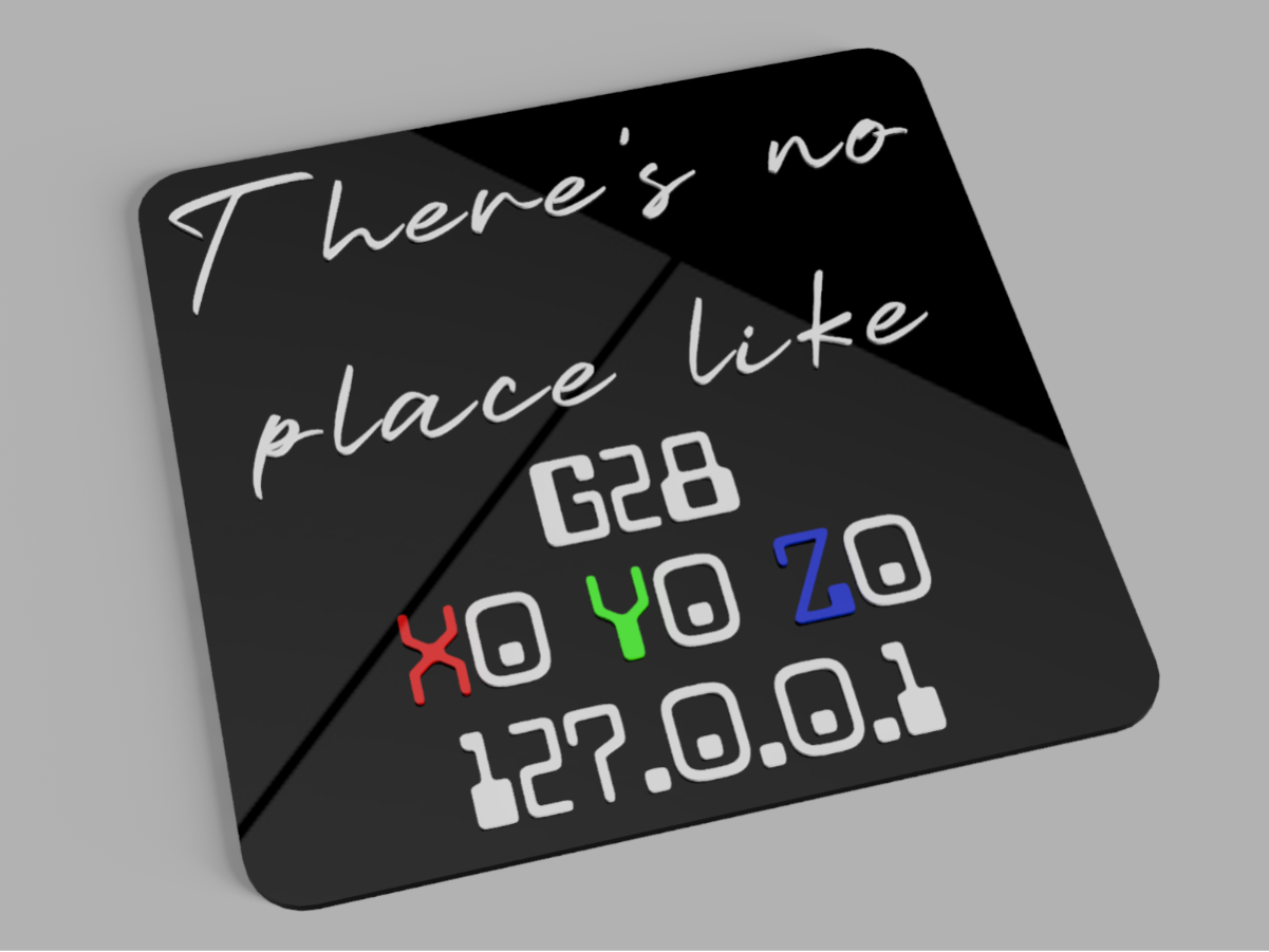 There's No Place Like Home Plaque (Tech Version)