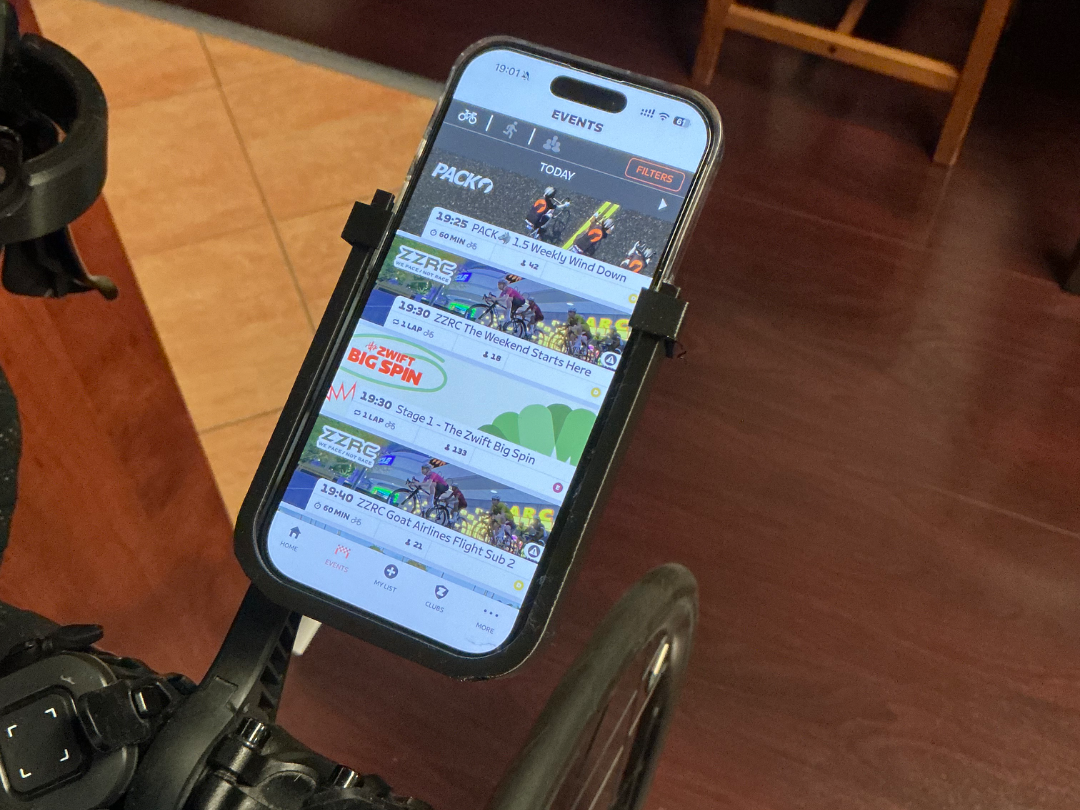 phone holder for garmin mount - indoor bike