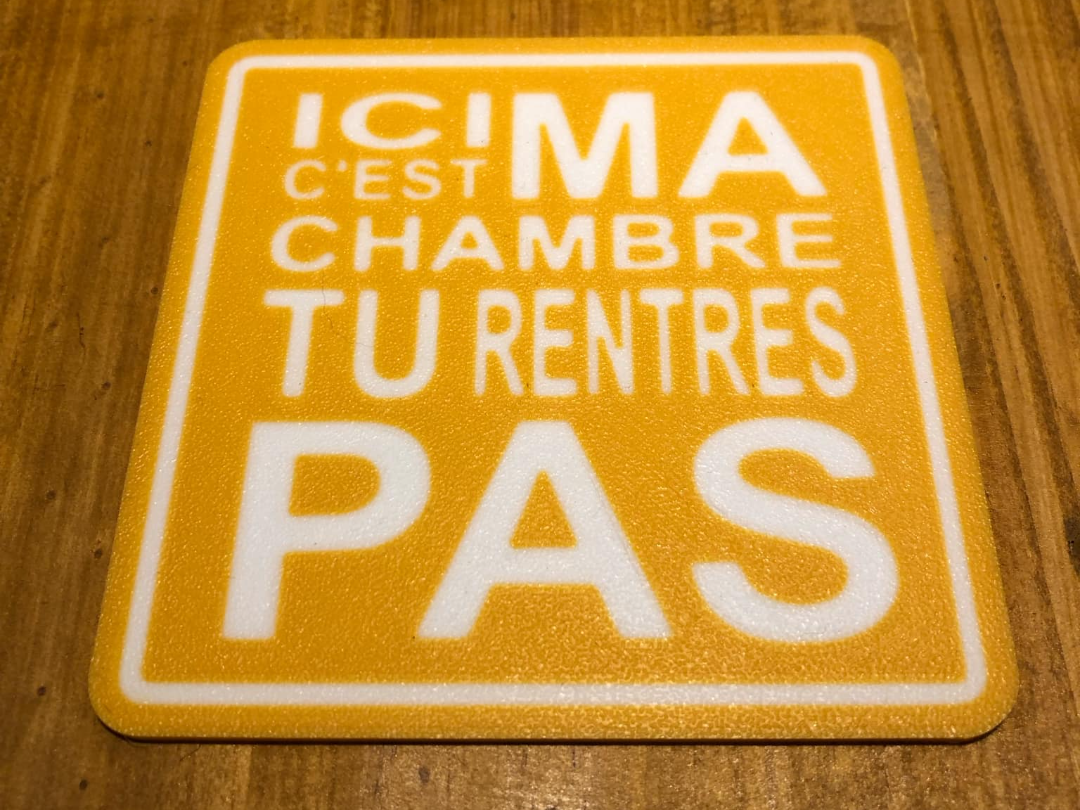 pancarte ici c est ma chambre