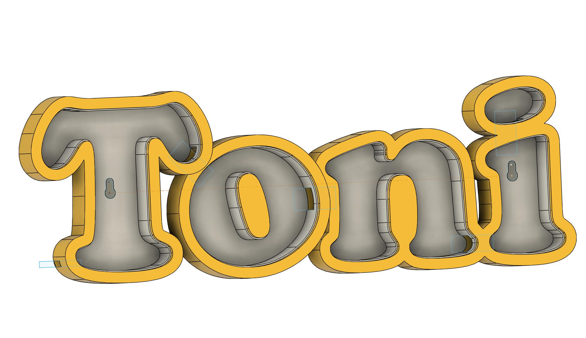 LED Namenlampe Toni