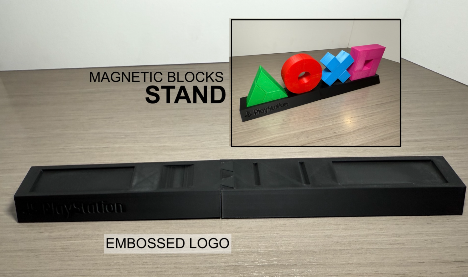 Playstation Magnetic Blocks Stand - Embossed