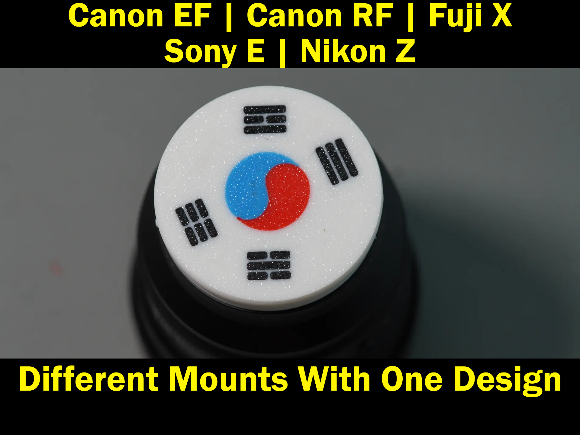 South Korea SonyE,NikonZ,FujiX,Canon EFRF Lens Cap