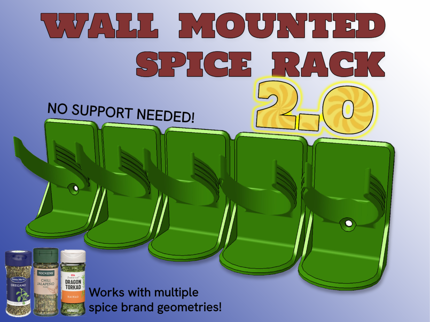 Wall Mounted Spice Rack_2.0