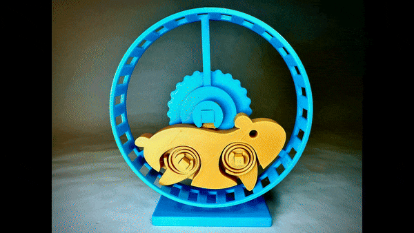 Hamster on Wheel