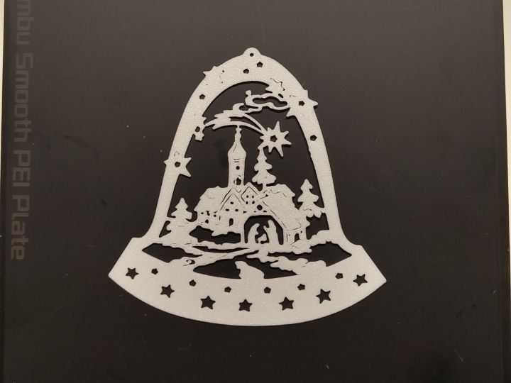 Christmas bell bauble