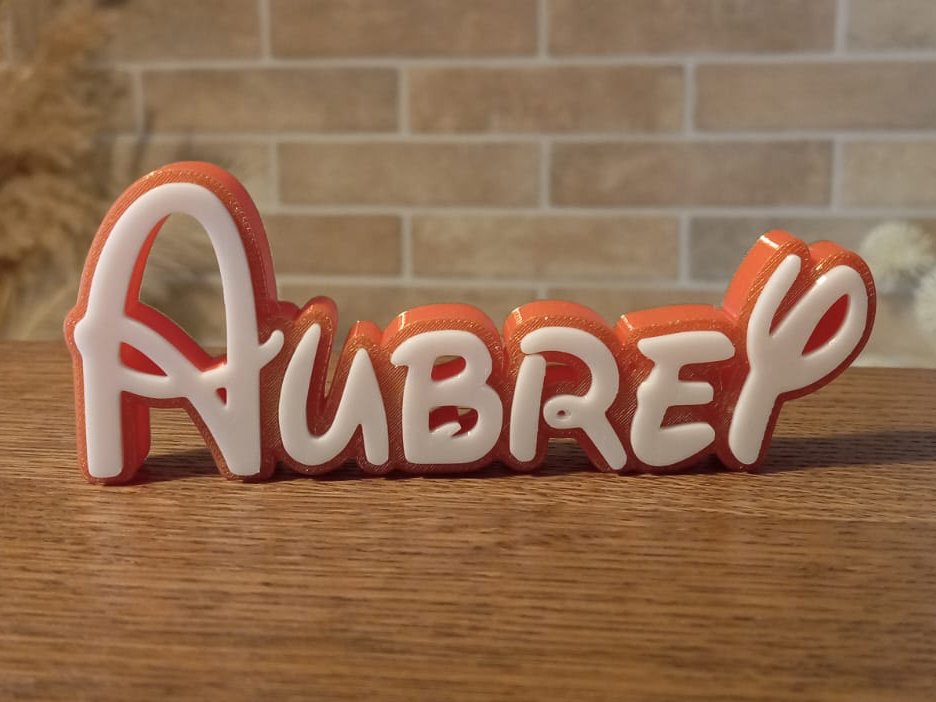 Aubrey Disney Name Sign Decorate Room child Birth
