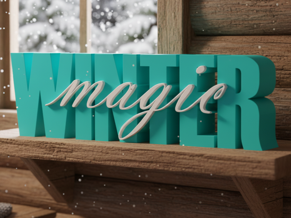 Schriftzug Winter Magic