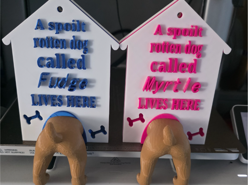 Customizable dog leader hanger. add your dogs name