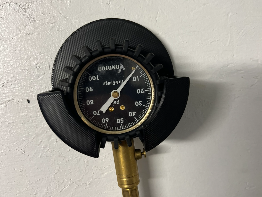Tire Air Gauge Wall Holder