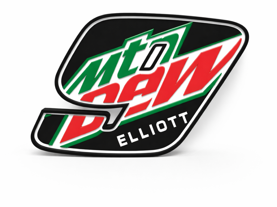 Chase Elliott #9 Mountain Dew NASCAR Logo Sign