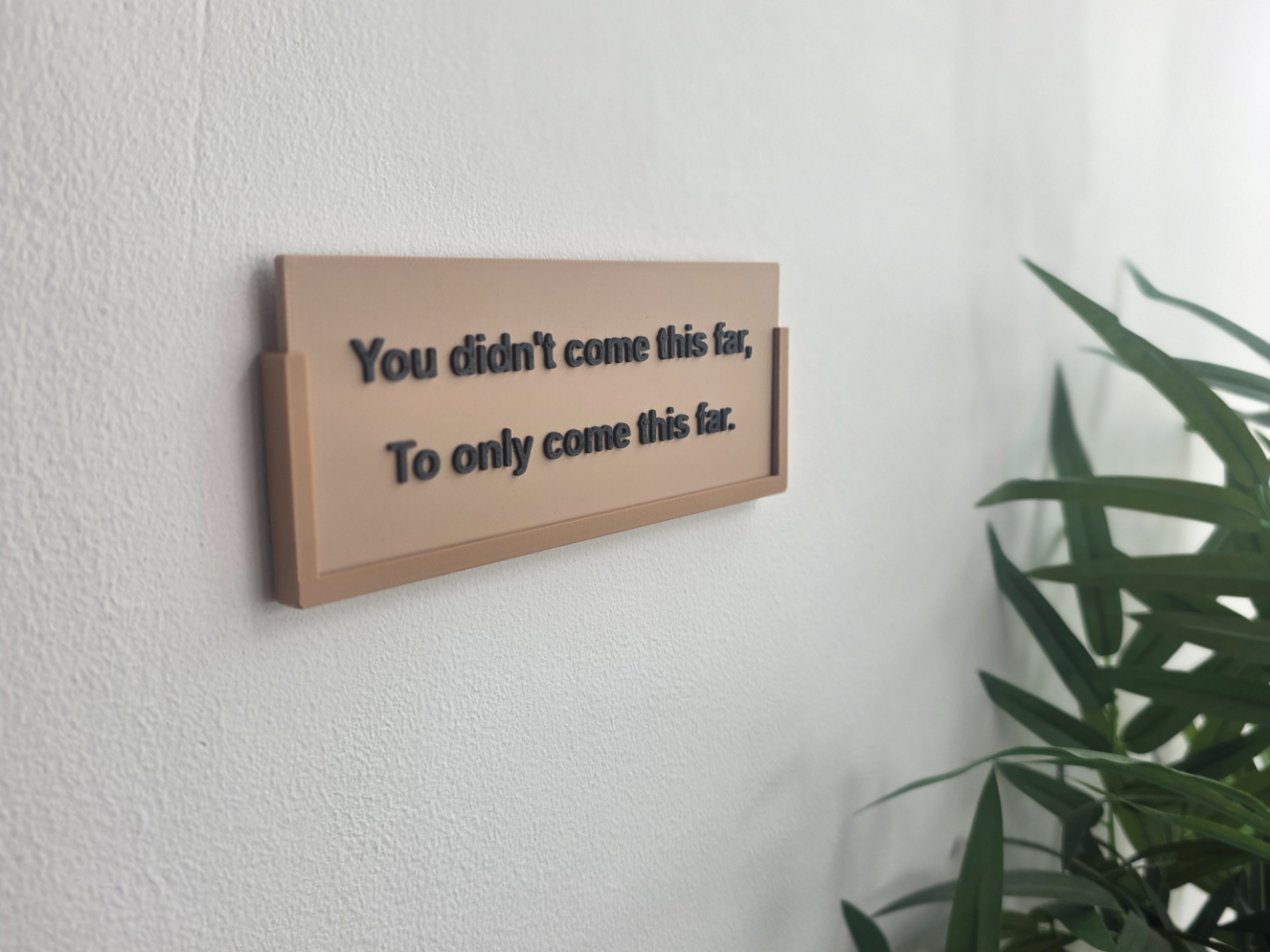 Come This Far - Cardboard Quotes