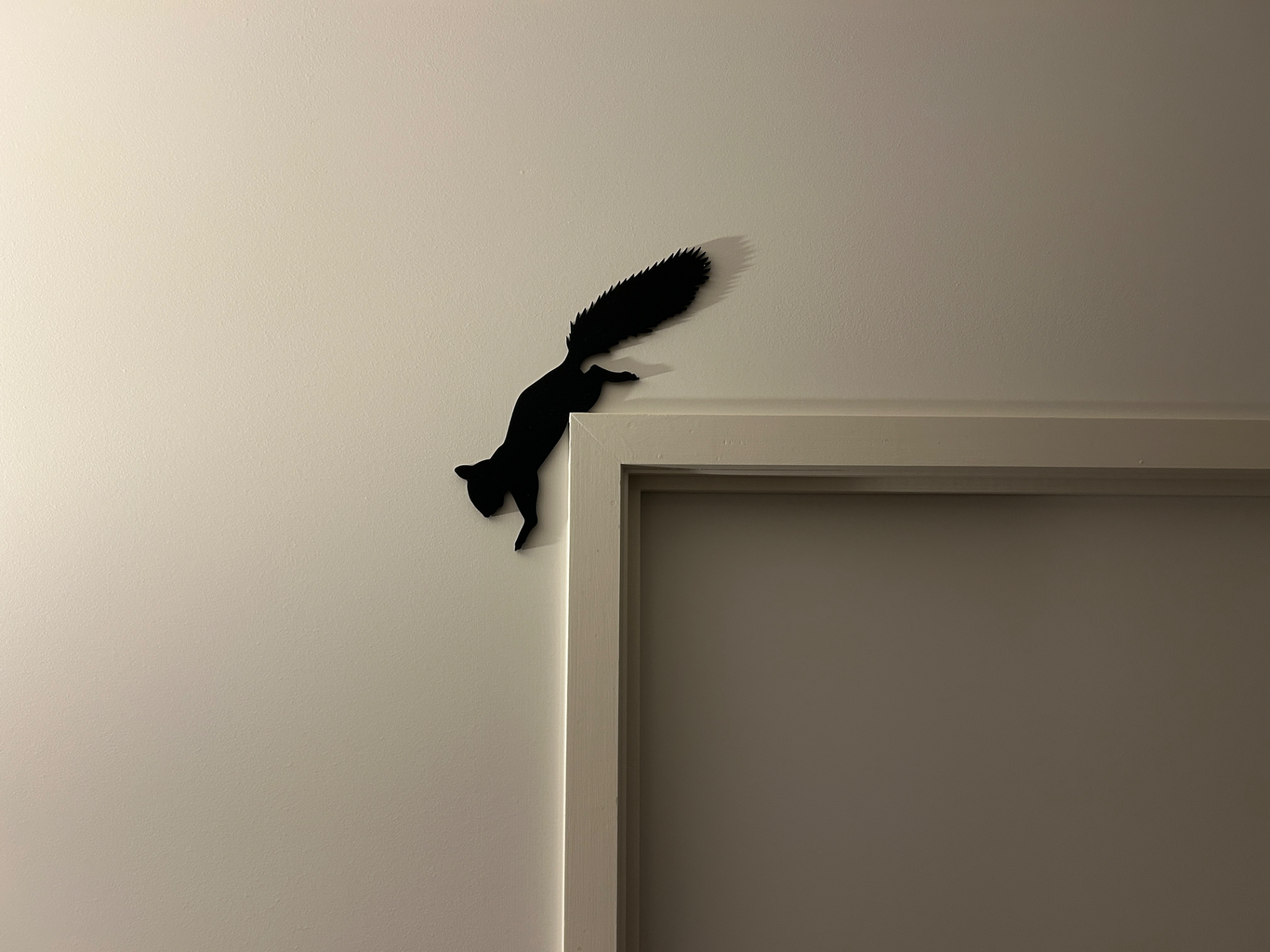 Balancing Squirrel Silhouette