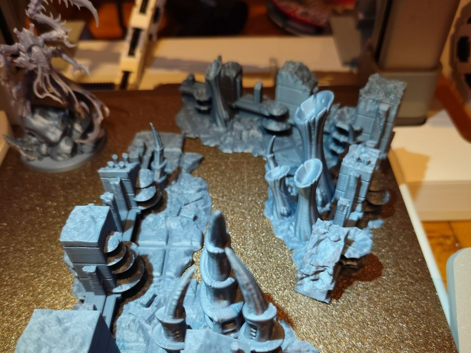 Scenici Pianeta Alieno Rovine Basse Mura Wargame