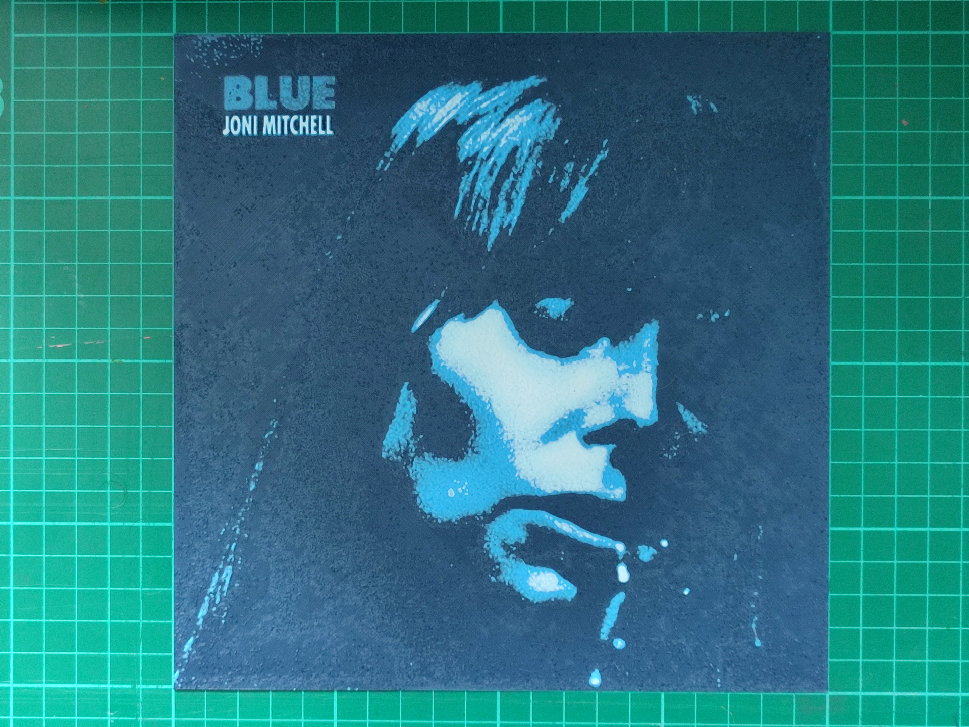 Joni Mitchell - Blue (1971) Album Cover Hueforge