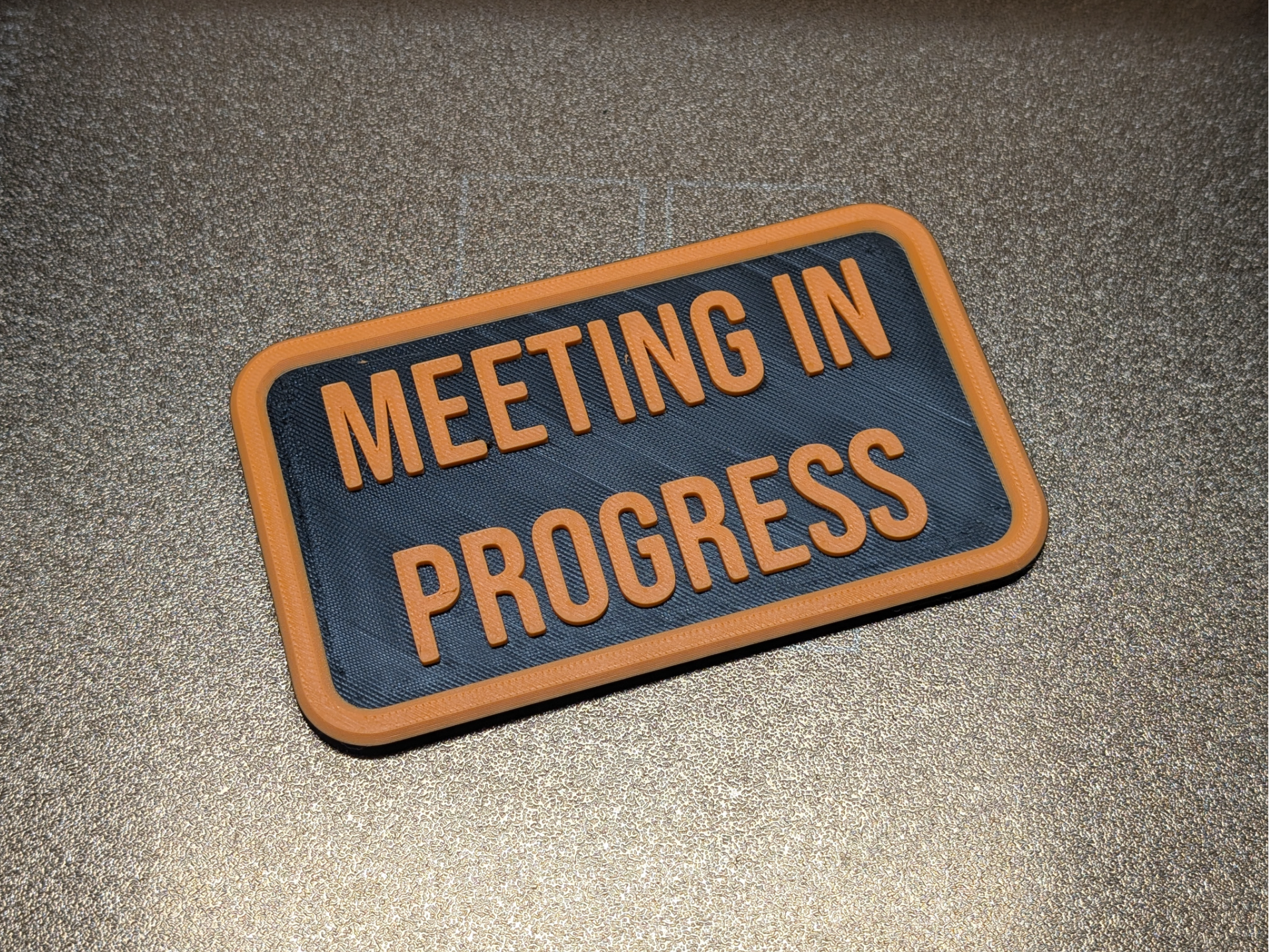 Meeting In Progress Sign - 3" x 5"