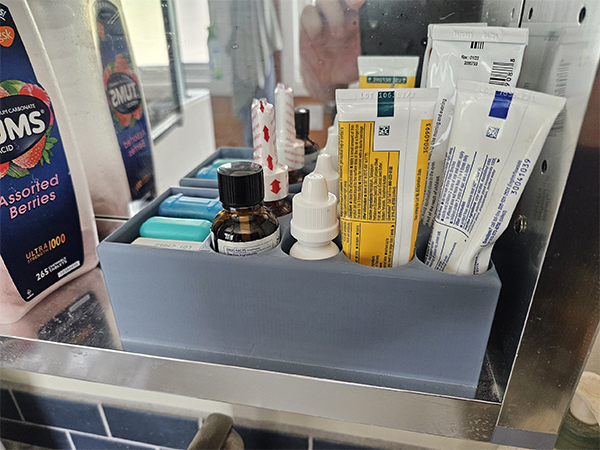 medicine cabinet tube organizer