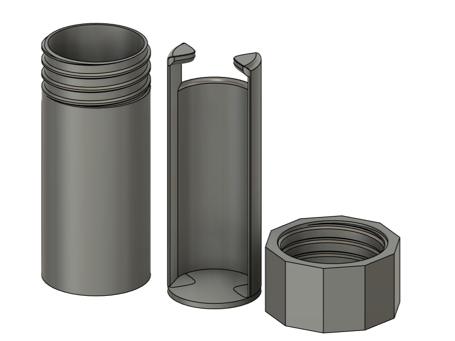 Foam Earplug Container with easy access rail