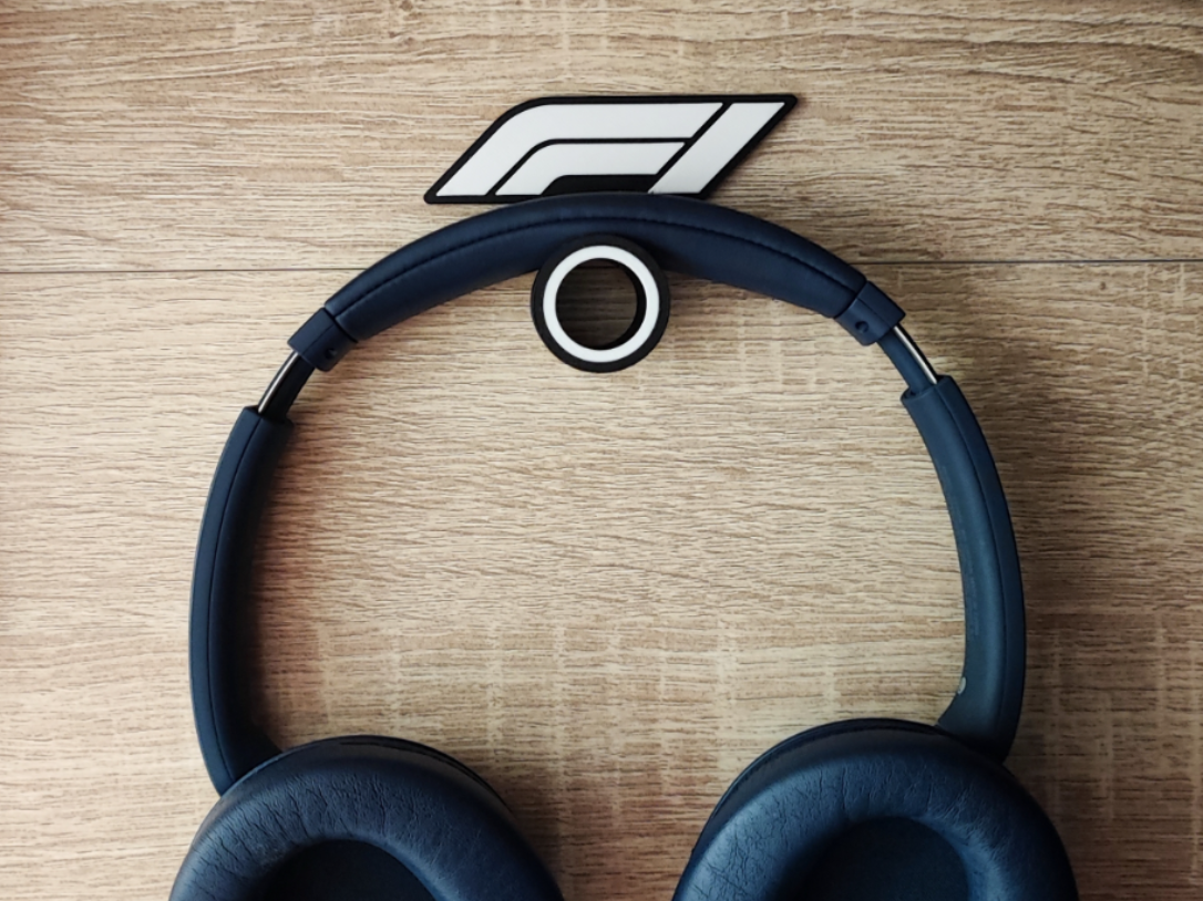 F1 Office Headphone Hook (Tape Mount)