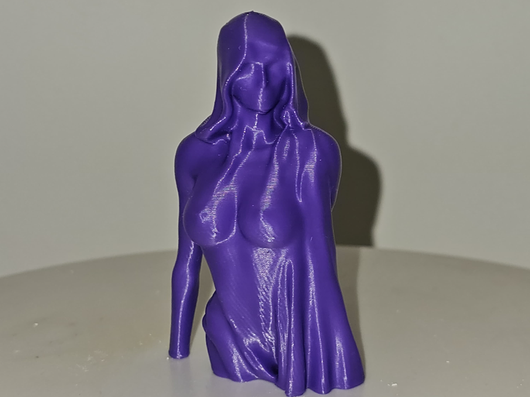Woman with hood